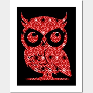 Spider Web Owl Posters and Art